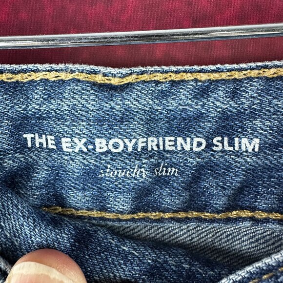 AG THE EX-BOYFRIEND SLIM FIT WOMEN'S JEANS SIZE 31, DISTRESSED LOOK JEANS - Picture 3 of 13